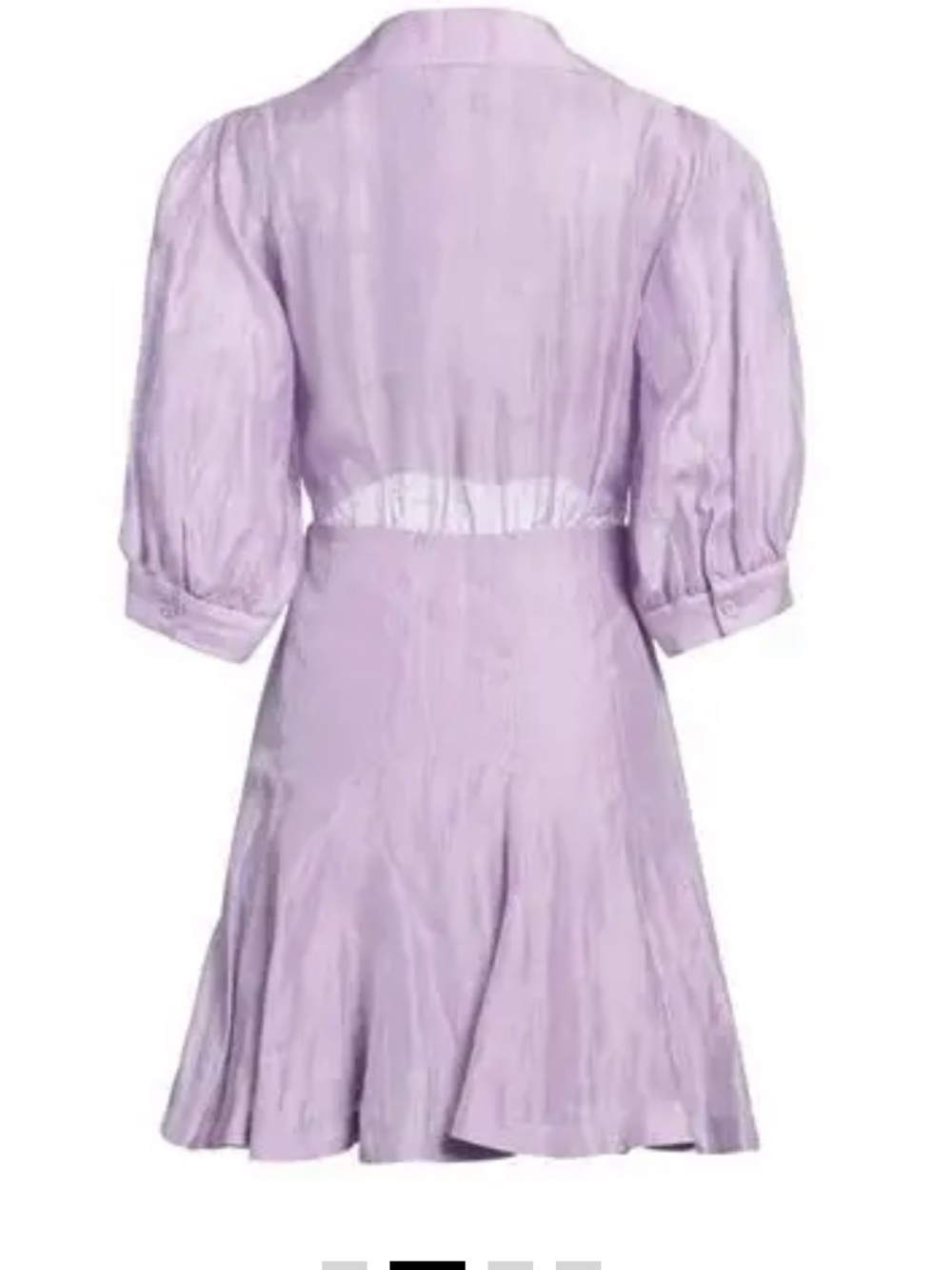 Sandro Lavender Cropped Bodice Mini Shirt Dress size 38 - Picture 8 of 10